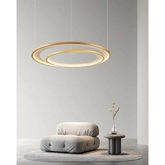 PENDENTE LED ZAHAL 2 MOD. 54W 3000K DOURADO FOSCO NORDECOR 2505 na internet