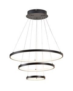 PENDENTE Φ20×Φ40×Φ60CM 75W 3000K BIVOLT ALUMINIO PRETO+SILICONE SINDORA DCD3010