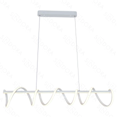 PENDENTE 120×18CM 125W 3000K 12500LM BIVOLT ALUMINIO + SILICONE SINDORA