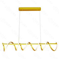 PENDENTE 100×18CM 77W 3000K BIVOLT ALUMINIO + SILICONE SINDORA