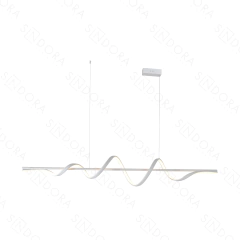 PENDENTE Φ100CM 36W 2520LM 3000K BIVOLT ALUMINIO + SILICONE SINDORA