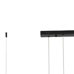 PENDENTE ÂNIMA PRETO 91CM X 4CM X 30CM 1 X LED 32W 3000K 1600LM BELLA KA006B na internet