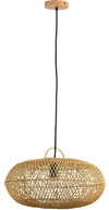 PENDENTE ÔTAKI RATTAN E MADEIRA NATURAL ø40CM 1XE27 BIVOLT SKYLIGHT 4047P