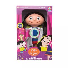 Boneca Luna Eu Quero Saber que fala 40 cm