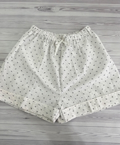 PIJAMA NIZA (blanco con plumitas negras) - BKLYN accesorios