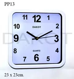 Imagen de RELOJ PARED DAKOT 23 X 23CM COD:PP13