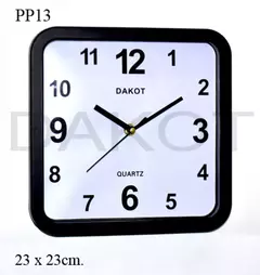 RELOJ PARED DAKOT 23 X 23CM COD:PP13 - tienda online