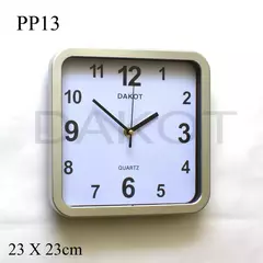 RELOJ PARED DAKOT 23 X 23CM COD:PP13 - Valani