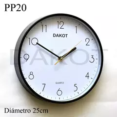 Imagen de RELOJ PARED DAKOT 25CM COD: PP20