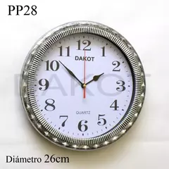 RELOJ PARED DAKOT 26CM COD: PP28 - comprar online