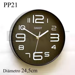 RELOJ PARED DAKOT 24,5CM COD: PP21 en internet