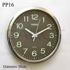 RELOJ PARED DAKOT 30 CM COD: PP16 en internet