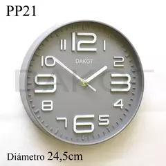 Imagen de RELOJ PARED DAKOT 24,5CM COD: PP21