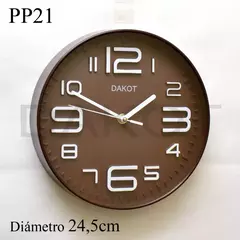 RELOJ PARED DAKOT 24,5CM COD: PP21 - comprar online