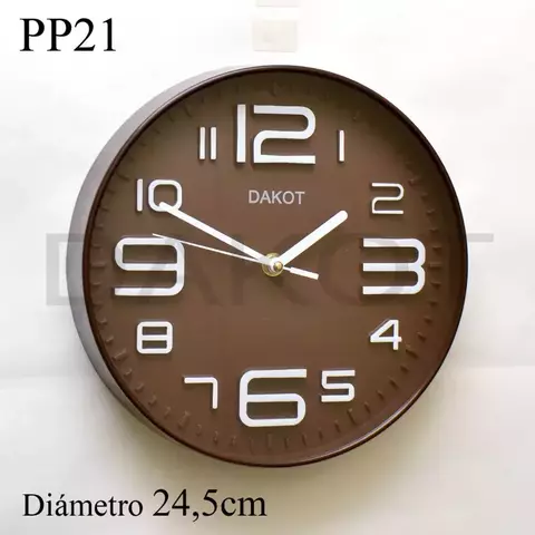 RELOJ PARED DAKOT 24,5CM COD: PP21 - comprar online