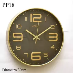 RELOJ PARED DAKOT 30CM COD: PP18 en internet