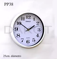 RELOJ PARED DAKOT 25CM COD: PP38 en internet