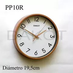 RELOJ PARED DAKOT 19,5 CM COD: PP10R en internet