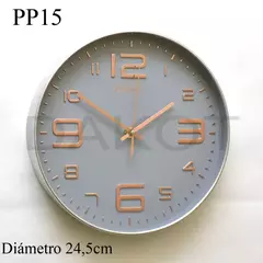 RELOJ PARED DAKOT 24,5 CM COD: PP15 - Valani