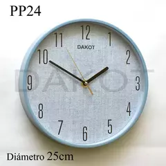RELOJ PARED DAKOT 25CM COD: PP24 en internet