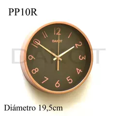 RELOJ PARED DAKOT 19,5 CM COD: PP10R - comprar online