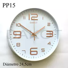 RELOJ PARED DAKOT 24,5 CM COD: PP15 en internet