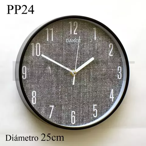 RELOJ PARED DAKOT 25CM COD: PP24 - comprar online