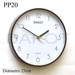 RELOJ PARED DAKOT 25CM COD: PP20 - Valani