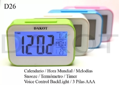 DESPERTADOR DAKOT COD: D26 3/VARIANTES