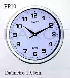 RELOJ PARED DAKOT 19,5 CM COD: PP10 - comprar online