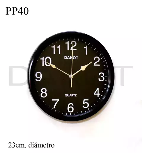 RELOJ PARED DAKOT 23CM COD: PP40 - comprar online