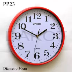 RELOJ PARED DAKOT 30CM COD: PP23 - comprar online