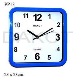 RELOJ PARED DAKOT 23 X 23CM COD:PP13 - comprar online