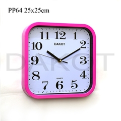 RELOJ PARED DAKOT 25X25CM COD: PP64 - comprar online