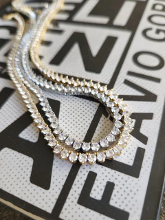 Colar Riviera Zirconias - Dourada - loja online