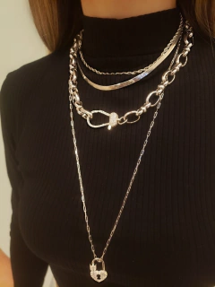Choker Malha Snake Ródio - 4mm na internet