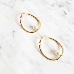 Brinco Argola Pérola (prata, grafite, dourado) na internet