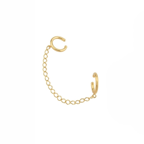 Piercing Fake Argolas e Corrente