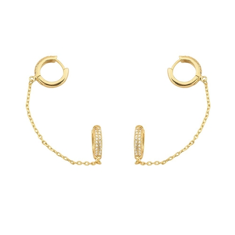 Ear Line Argolas Cravejadas