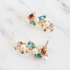 Imagem do Brinco Ear cuff Flores (varias cores)