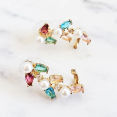Brinco Ear cuff Flores (varias cores) - comprar online