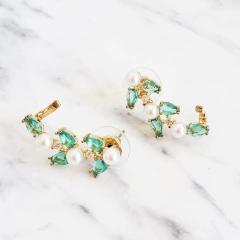 Brinco Ear cuff Flores (varias cores)