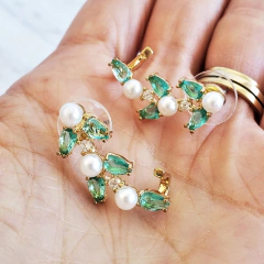 Brinco Ear cuff Flores (varias cores) - loja online