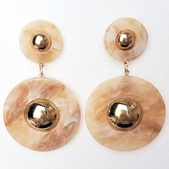 Brinco Bolas Marmorizadas (várias cores)