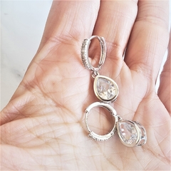 Argolinhas Gota de Strass - Oh La la! Acessórios Fashion