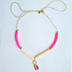 Colar Iemanjá Búzio - Pink - loja online