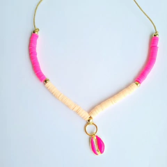 Colar Iemanjá Búzio - Pink - Oh La la! Acessórios Fashion