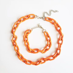 Choker e Pulseira Correntaria Colors - comprar online
