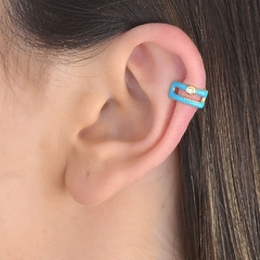 Piercing Fake Duplo - Azul - comprar online