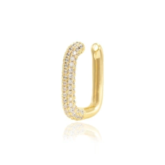 Piercing Elo Micro Zircônias - Ouro